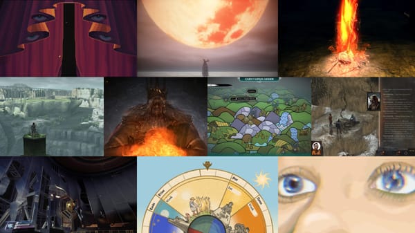 Collage of screenshots from various games